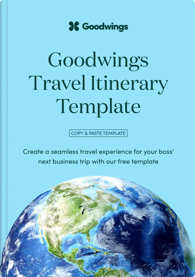 Goodwings Travel Itinerary Template