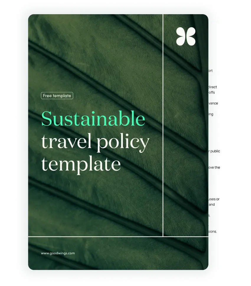 Sustainable travel policy template